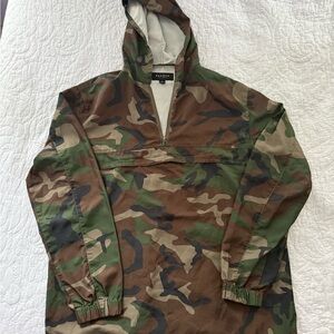 PacSun Green and Brown Camouflage Jacket
